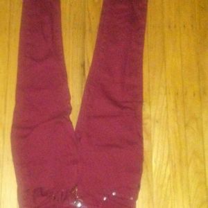 Burgundy pants